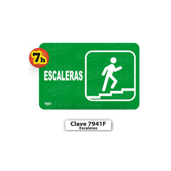 SENAL  DE ESCALERAS 7941 F